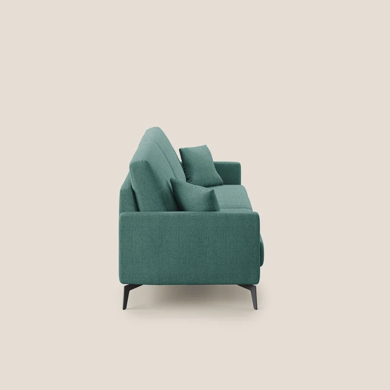 Saturno canapé moderne en tissu doux imperméable T03 vert d'eau