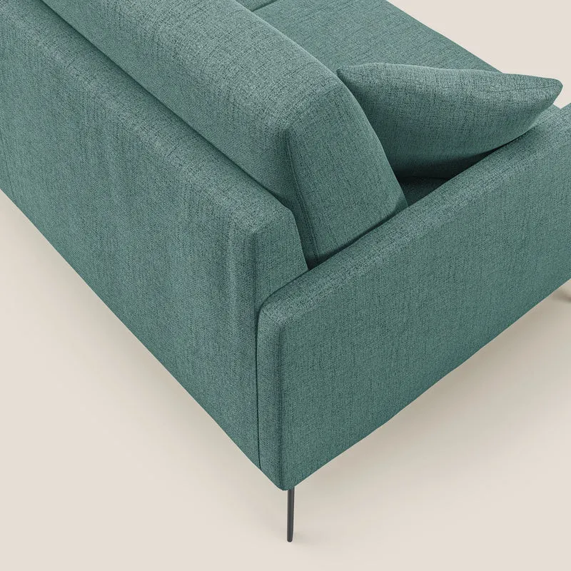 Saturno canapé moderne en tissu doux imperméable T03 vert d'eau