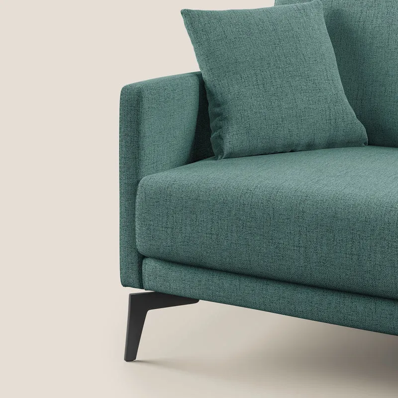 Saturno canapé moderne en tissu doux imperméable T03 vert d'eau