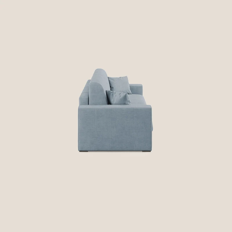 Best canapé-lit double en tissu imperméable T02 bleu clair
