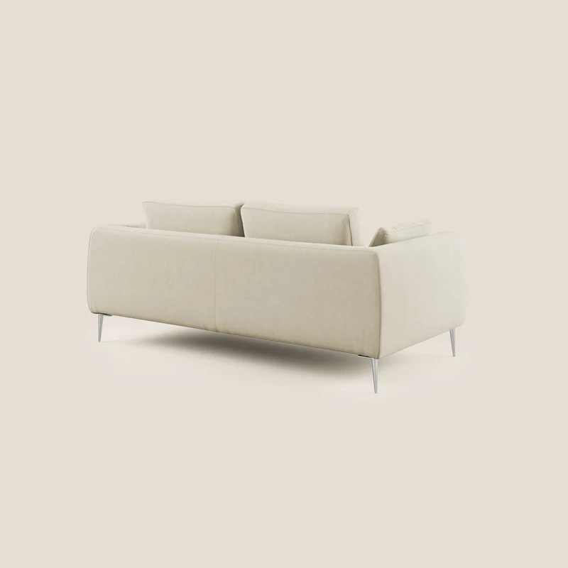Plano canapé moderne en microfibre technique détachable T11 crème