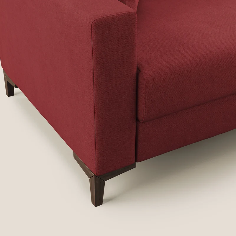 Kafka canapé lit convertible en tissu doux imperméable T02 rouge
