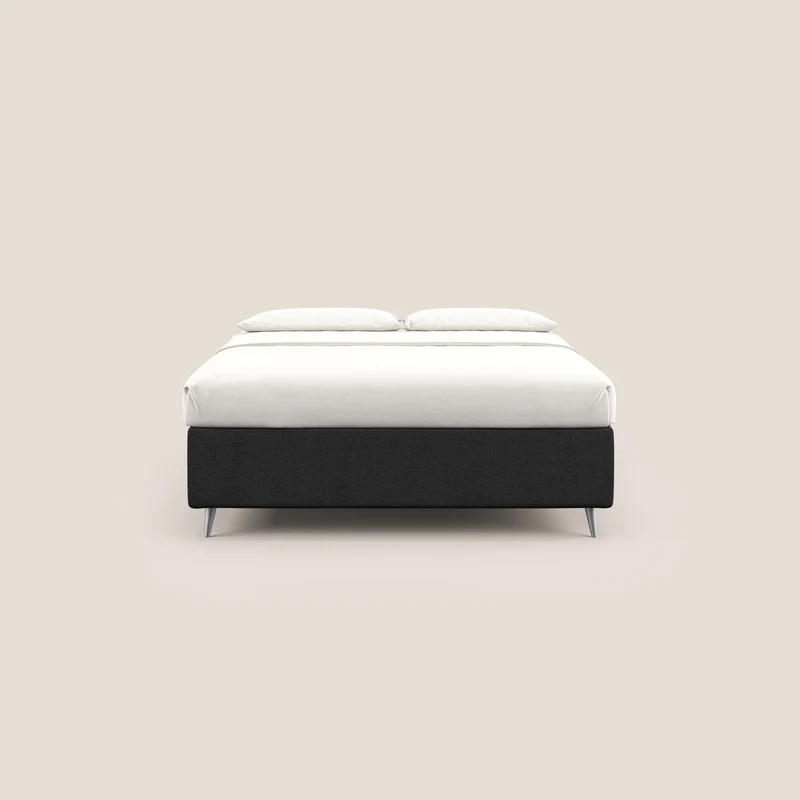 Febe sommier compact avec coffre de grande capacité en tissu imperméable T03 anthracite