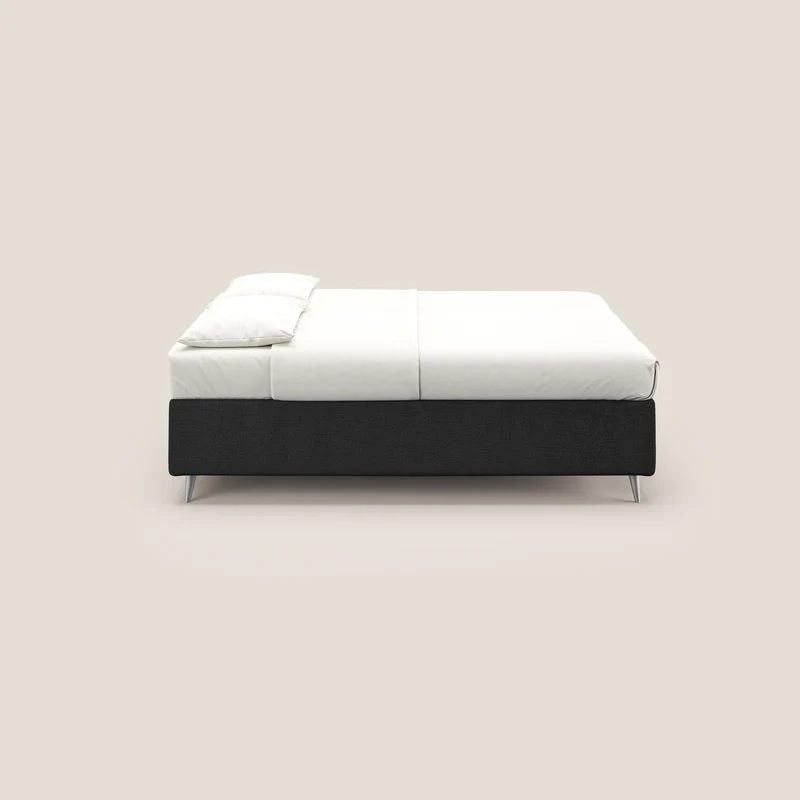Febe sommier compact avec coffre de grande capacité en tissu imperméable T03 anthracite