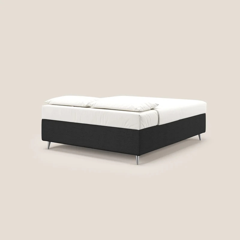 Febe sommier compact avec coffre de grande capacité en tissu imperméable T03 anthracite