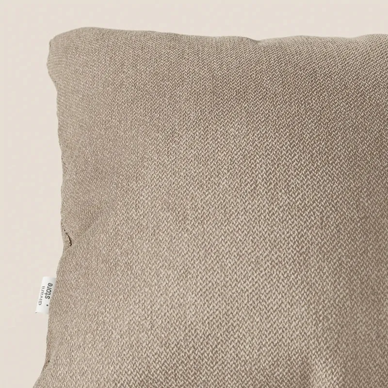 Sogno coussins carrés en tissu doux imperméable détachable T05 beige