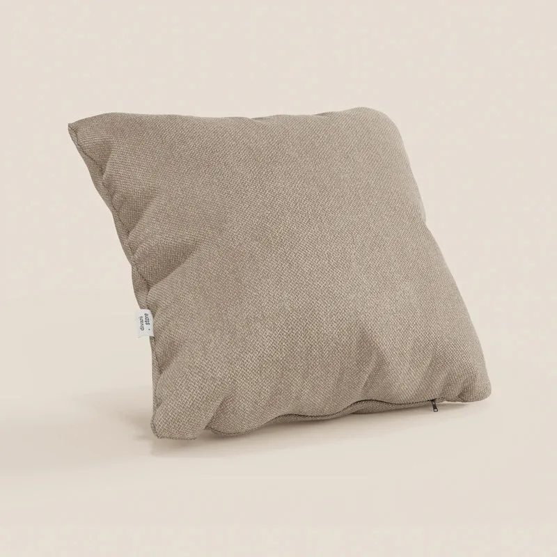 Sogno coussins carrés en tissu doux imperméable détachable T05 beige