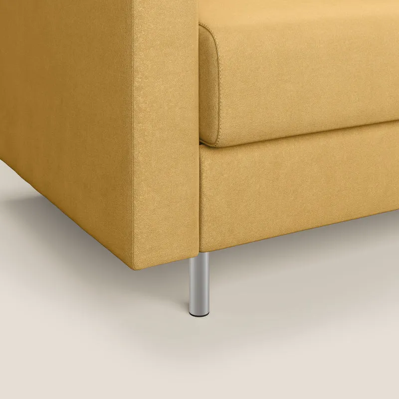 Megan fauteuil convertible en microfibre détachable T11 jaune