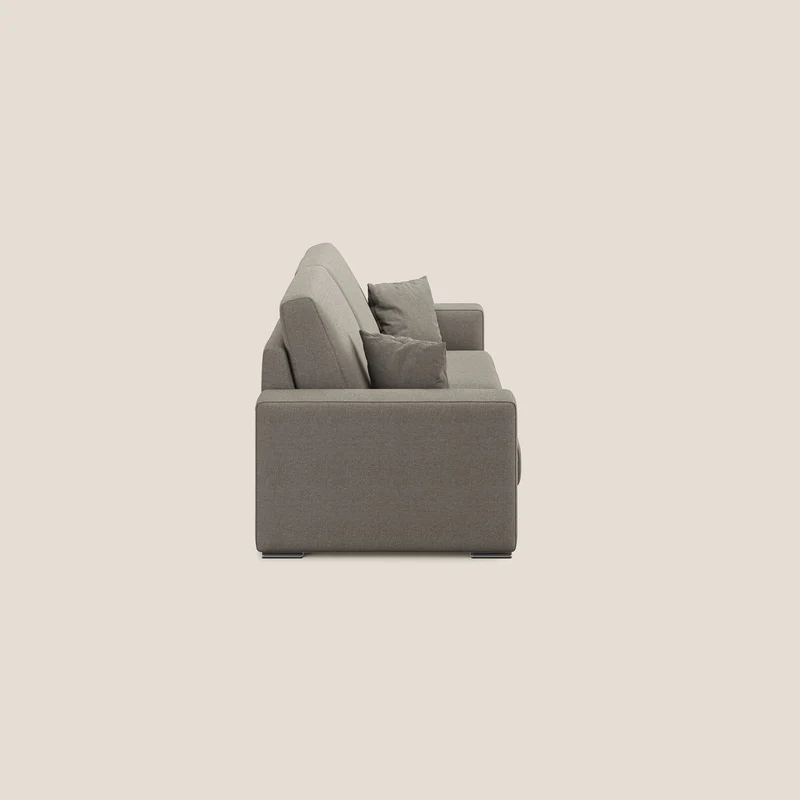 Marte canapé en tissu détachable et imperméable T08 Taupe tortora