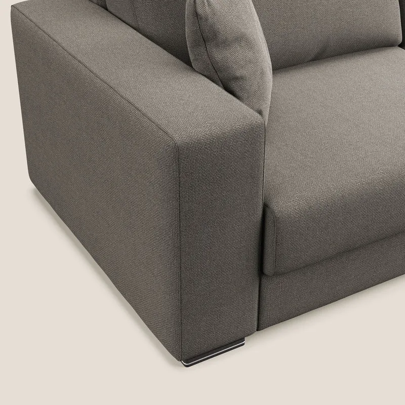 Marte canapé en tissu détachable et imperméable T08 Taupe tortora