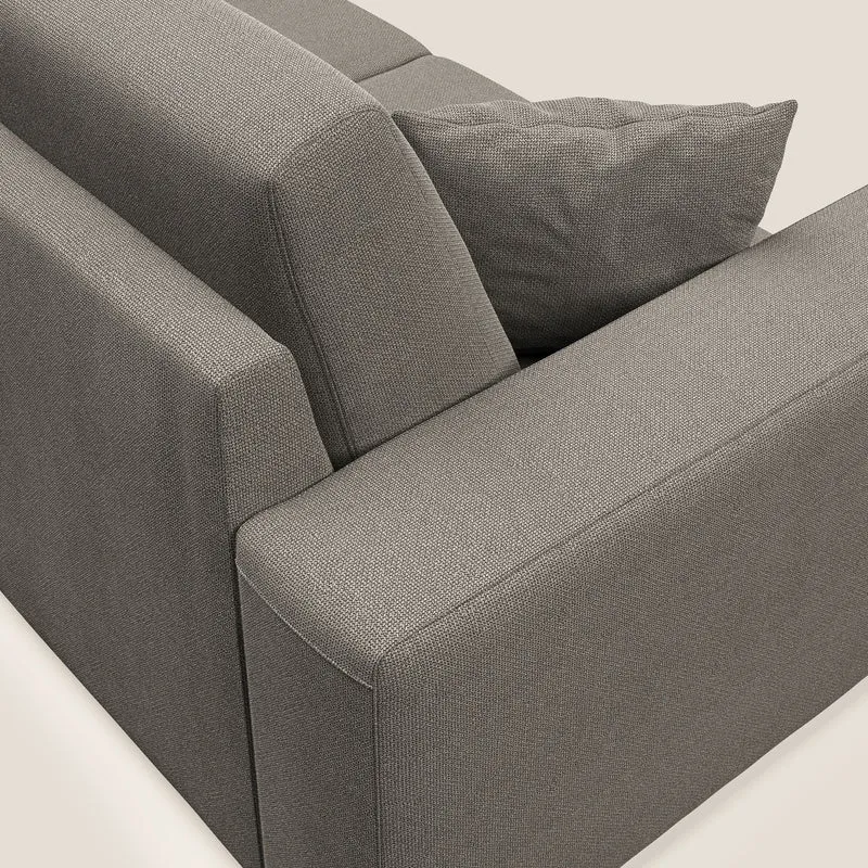Marte canapé en tissu détachable et imperméable T08 Taupe tortora
