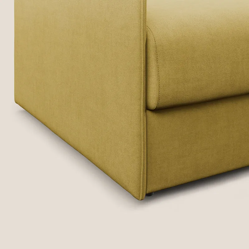 Evans fauteuil convertible en tissu imperméable T02 jaune