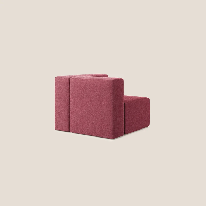 Nettuno module d'angle/latéral en bouclette douce T07 rouge