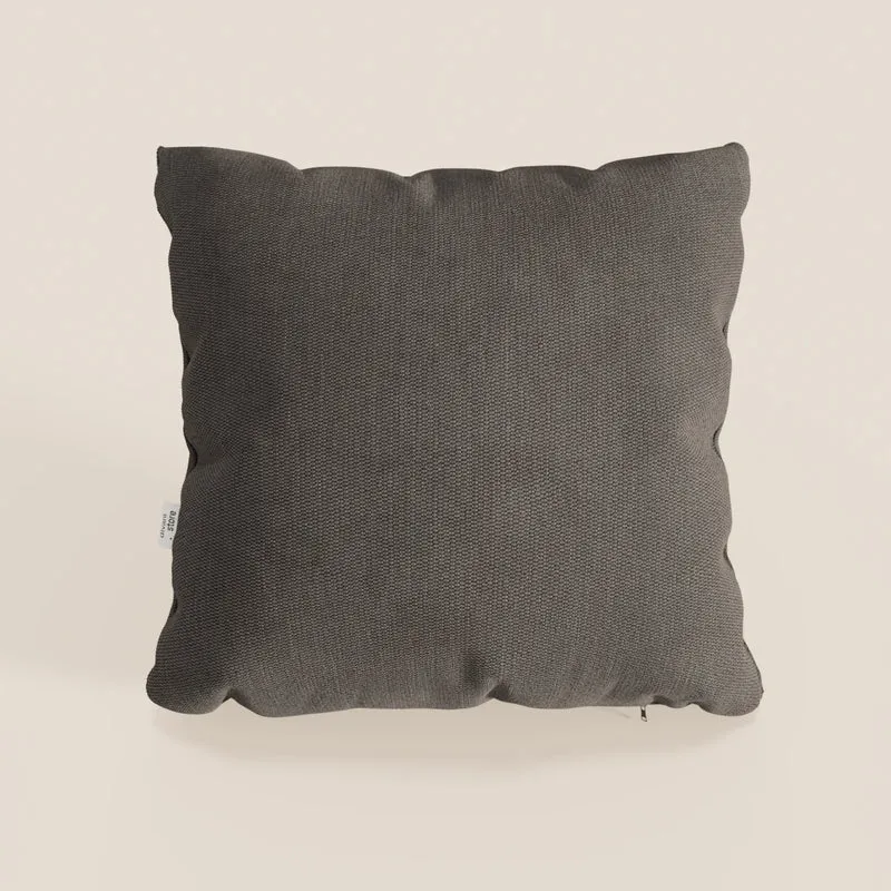 Coussin Miami disponible en plusieurs couleurs, fabriqué en tissu imperméable T14 marron doux