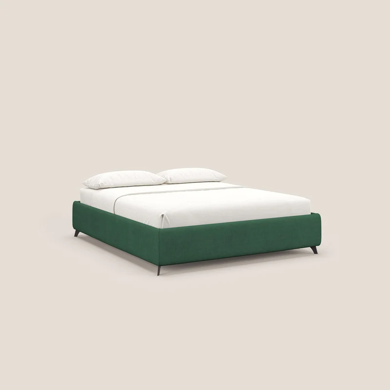 Sara sommier avec rangement en tissu imperméable T02 vert
