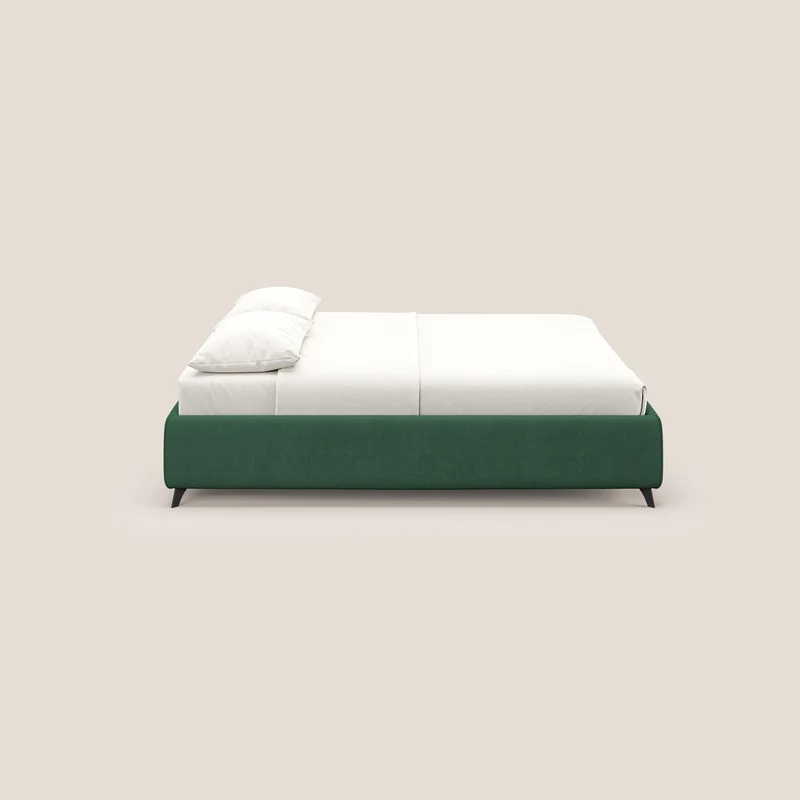 Sara sommier avec rangement en tissu imperméable T02 vert