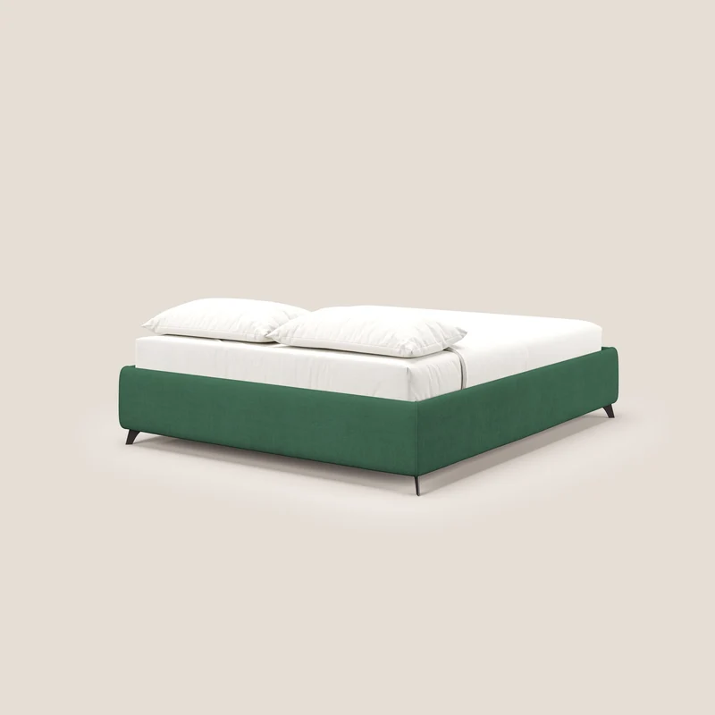 Sara sommier avec rangement en tissu imperméable T02 vert