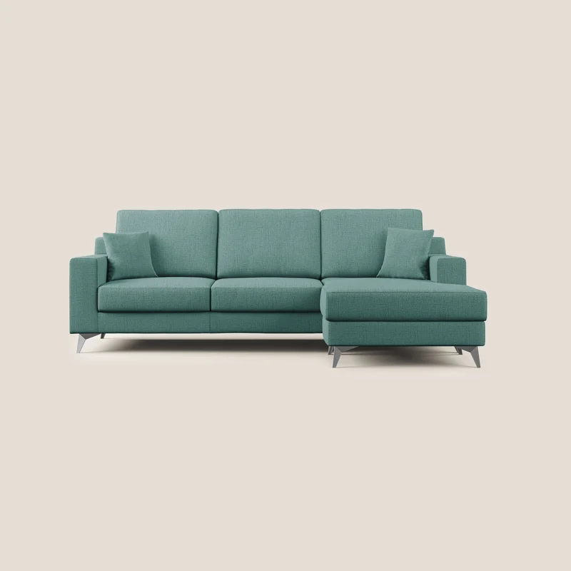 Michael Canapé d'angle REVERSIBLE en tissu imperméable T03 vert d'eau