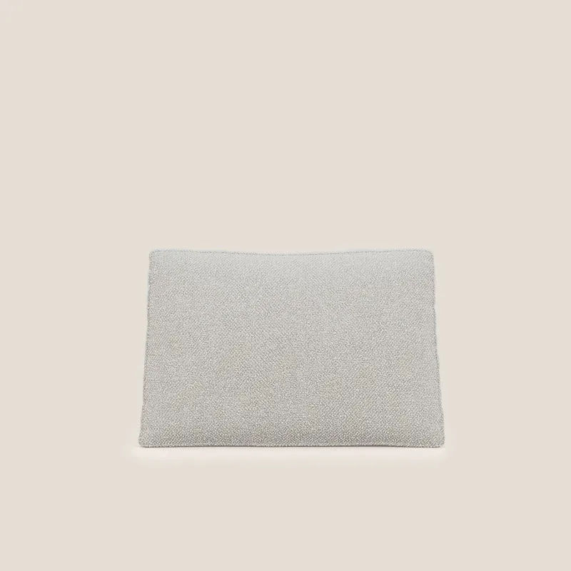 Nettuno coussin de dossier realisé en tissu bouclè imperméable T07 blanc