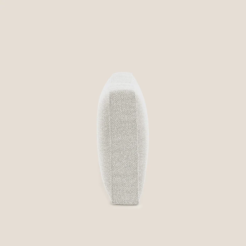 Nettuno coussin de dossier realisé en tissu bouclè imperméable T07 blanc