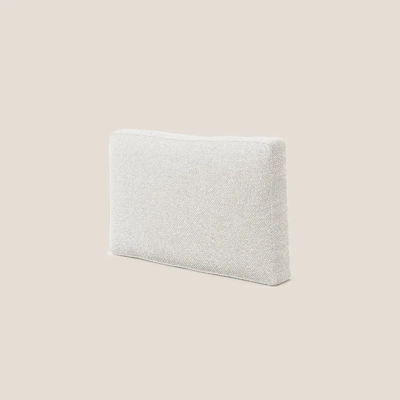 Nettuno coussin de dossier realisé en tissu bouclè imperméable T07 blanc