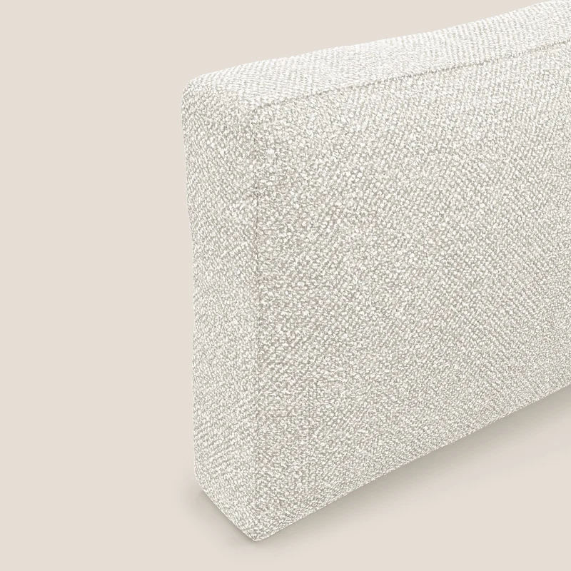 Nettuno coussin de dossier realisé en tissu bouclè imperméable T07 blanc