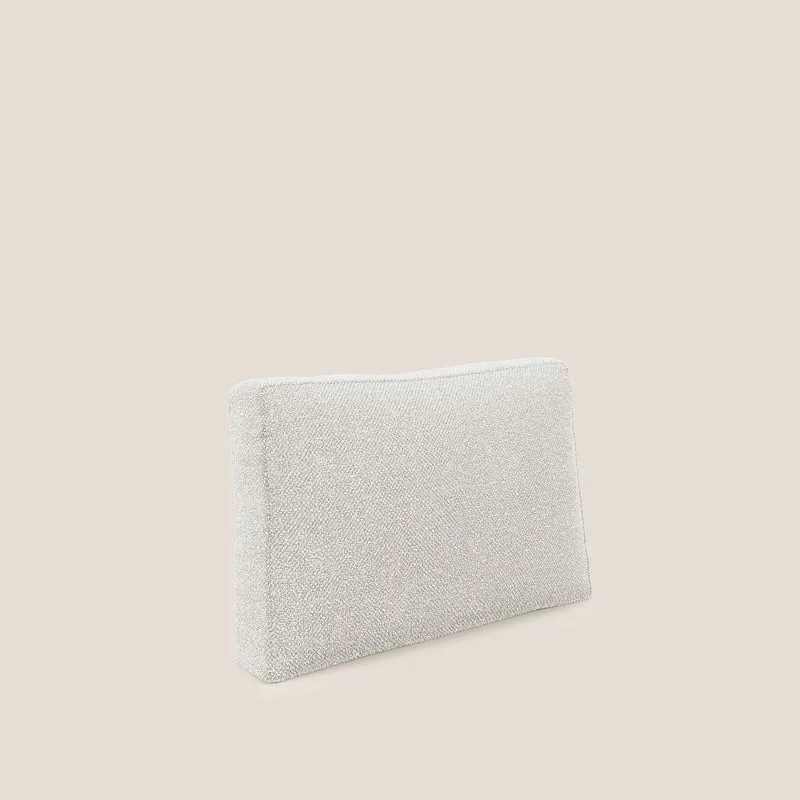 Nettuno coussin de dossier realisé en tissu bouclè imperméable T07 blanc