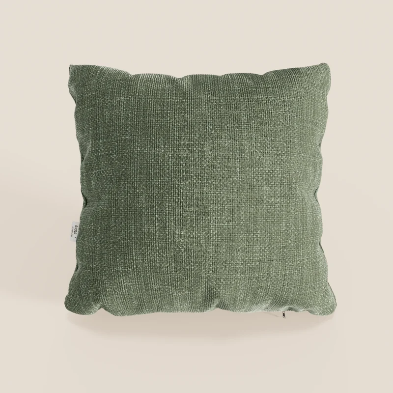 Lyon coussin disponible en plusieurs couleurs, fabriqué en tissu tressé souple imperméable T06 vert