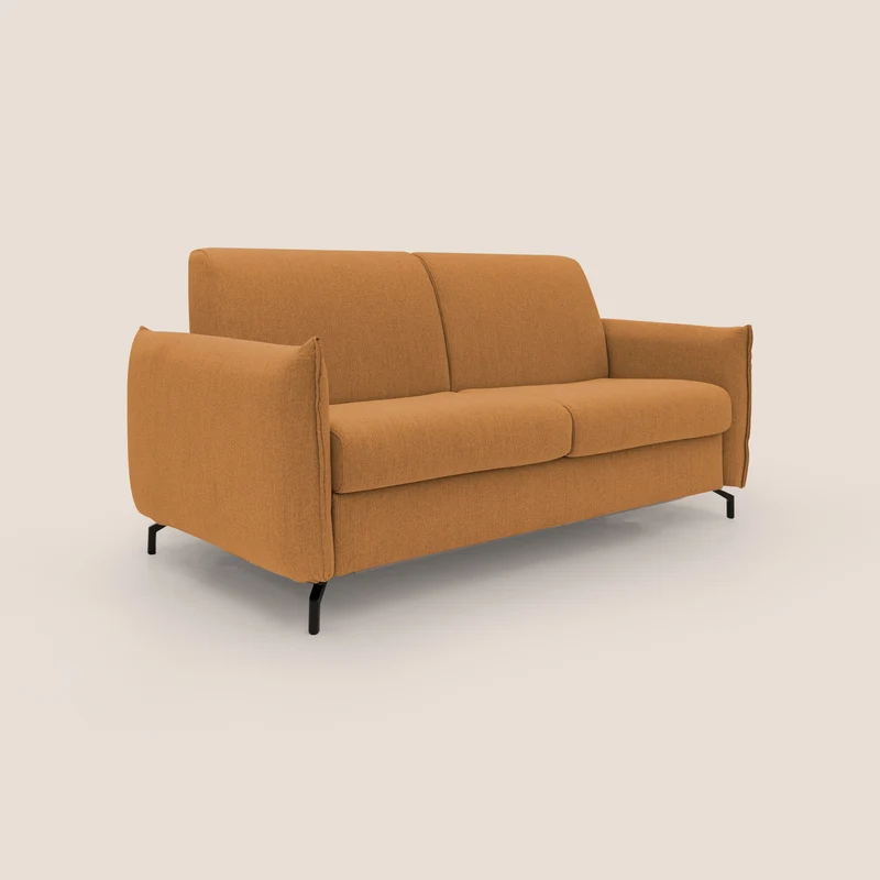 Scarlet canapé convertible en tissu mixte coton imperméable T19 orange