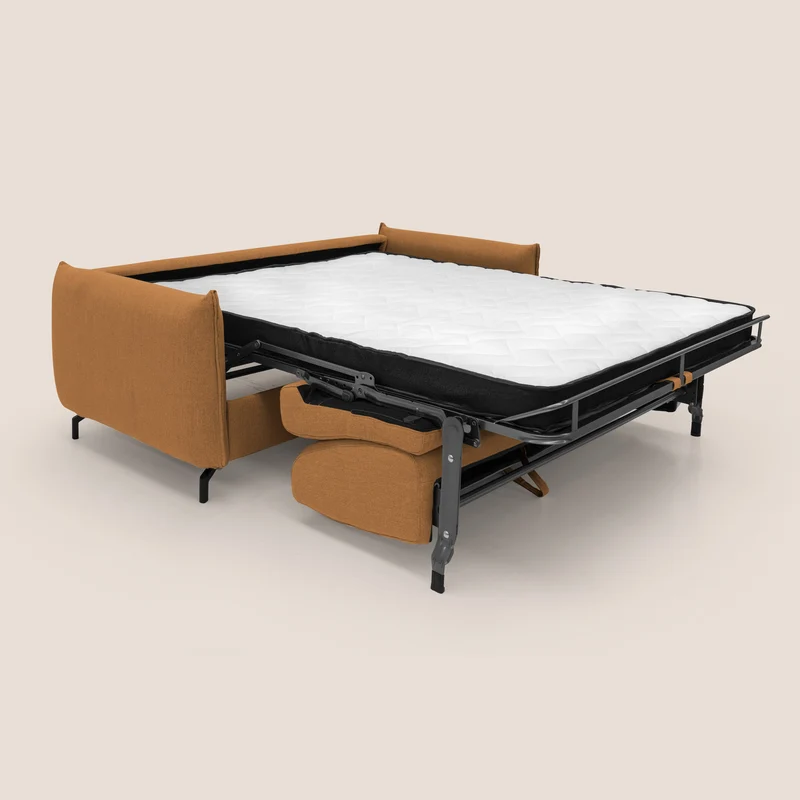 Scarlet canapé convertible en tissu mixte coton imperméable T19 orange