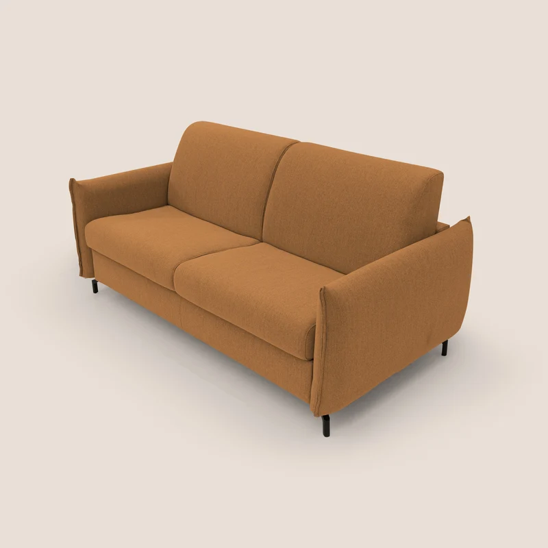 Scarlet canapé convertible en tissu mixte coton imperméable T19 orange