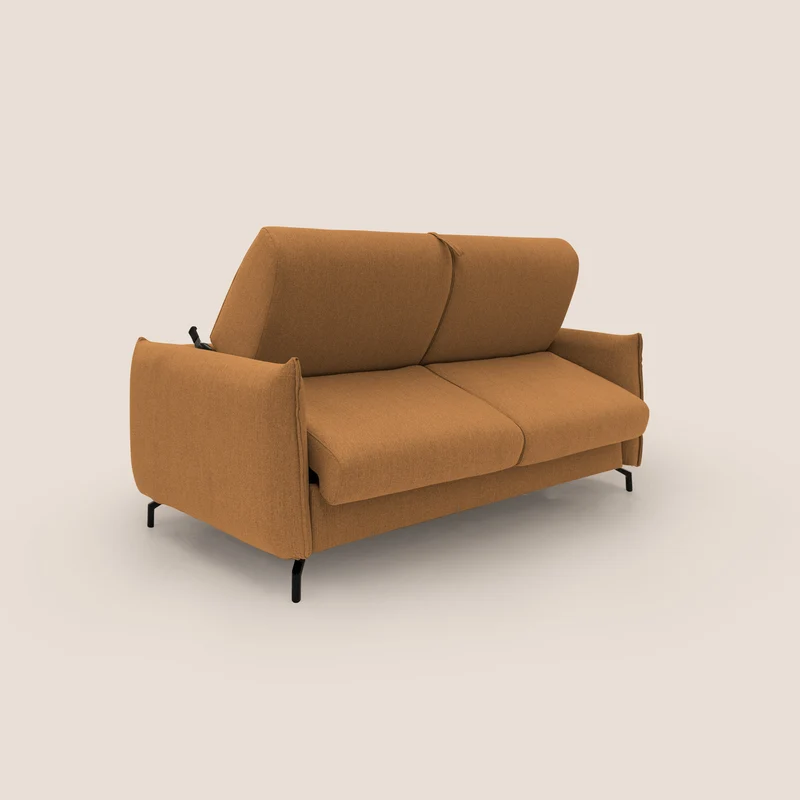 Scarlet canapé convertible en tissu mixte coton imperméable T19 orange