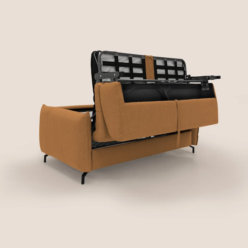 Scarlet canapé convertible en tissu mixte coton imperméable T19 orange