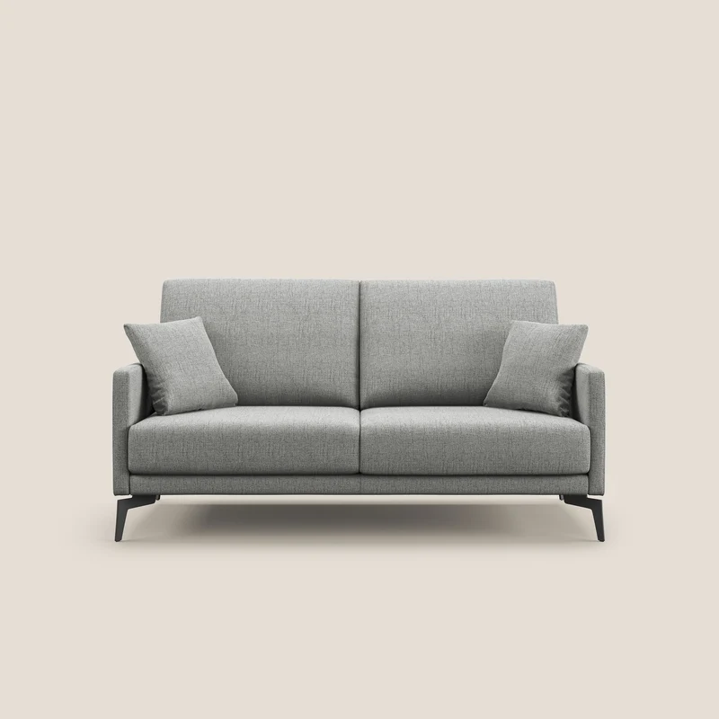 Saturno canapé moderne en tissu doux imperméable T03 gris clair