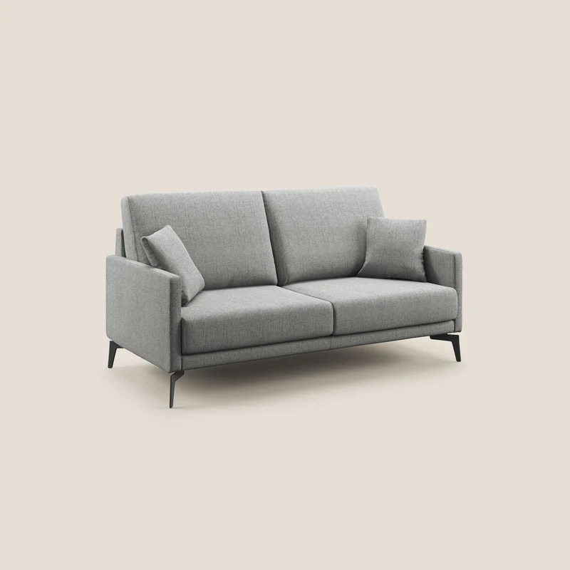 Saturno canapé moderne en tissu doux imperméable T03 gris clair