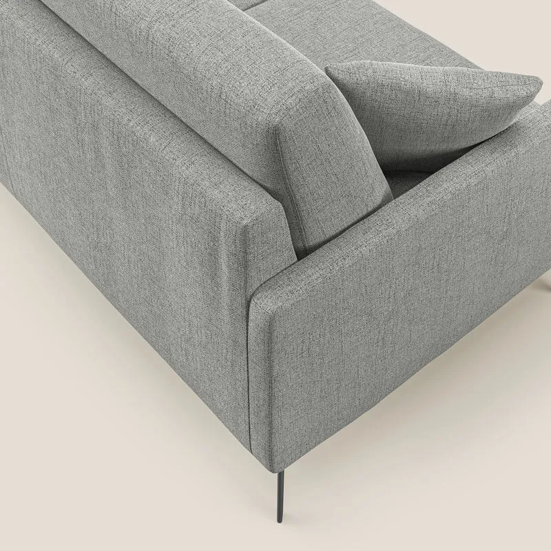 Saturno canapé moderne en tissu doux imperméable T03 gris clair