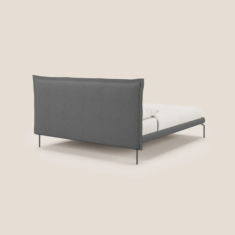 Eric lit rembourré au design minimaliste en tissu imperméable T14 gris