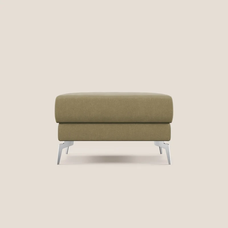 Star Pouf avec pieds hauts en microfibre imperméable T11 beige