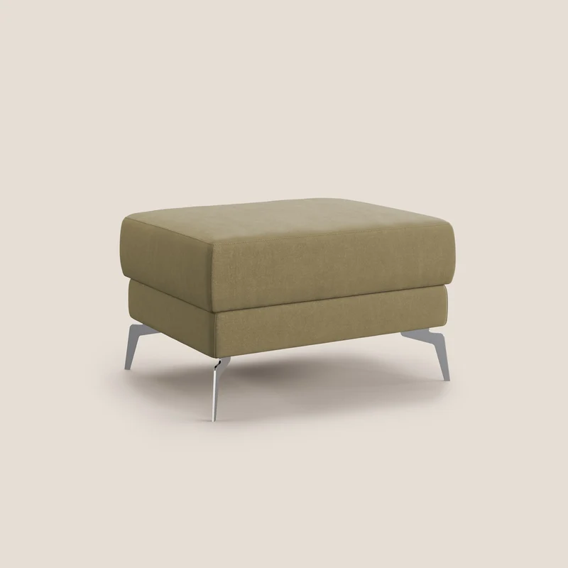 Star Pouf avec pieds hauts en microfibre imperméable T11 beige