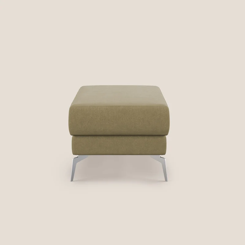 Star Pouf avec pieds hauts en microfibre imperméable T11 beige