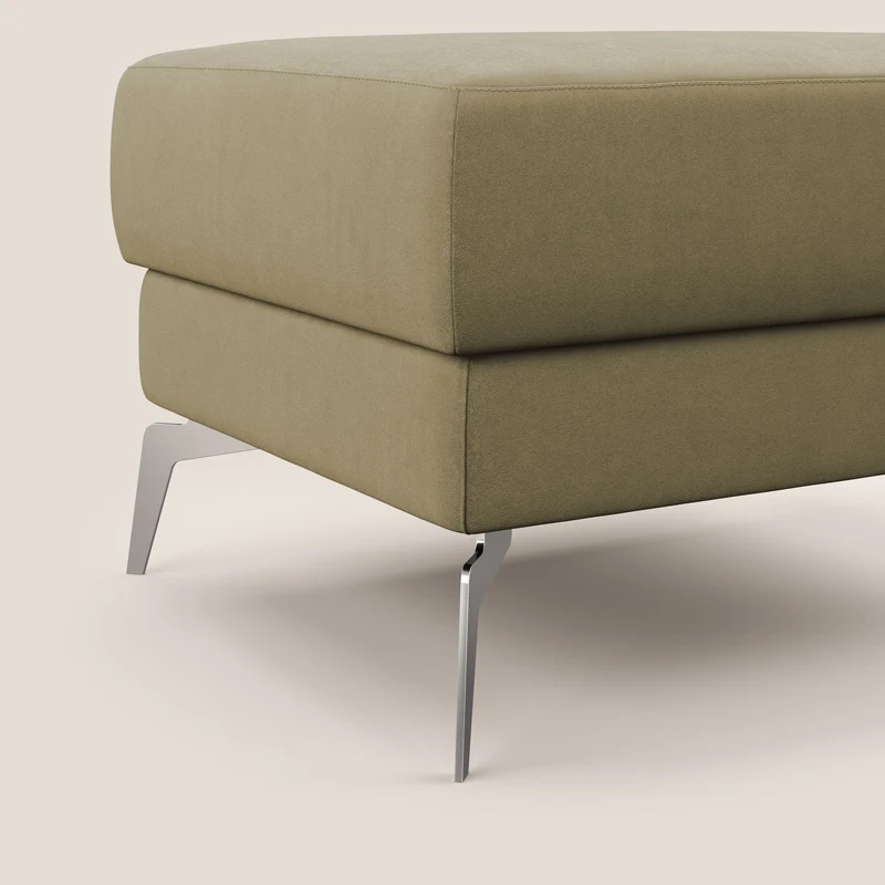 Star Pouf avec pieds hauts en microfibre imperméable T11 beige