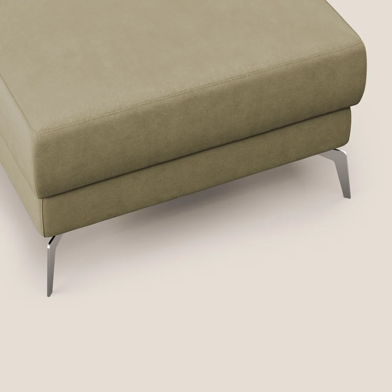 Star Pouf avec pieds hauts en microfibre imperméable T11 beige