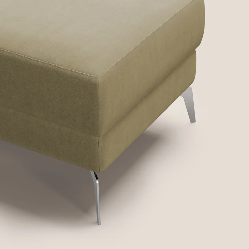 Star Pouf avec pieds hauts en microfibre imperméable T11 beige