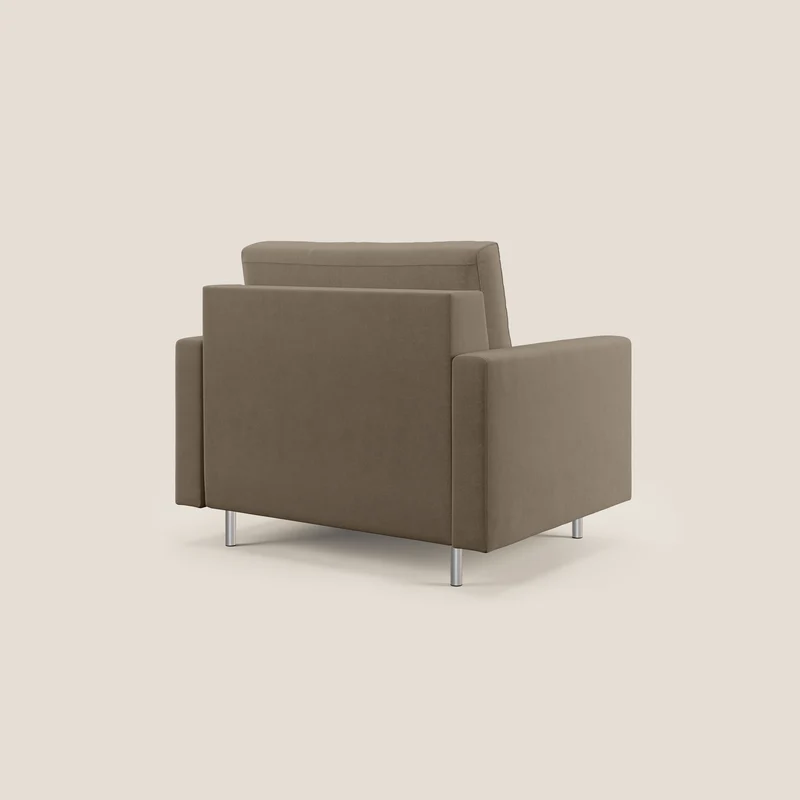 Megan fauteuil convertible en microfibre détachable T11 marron