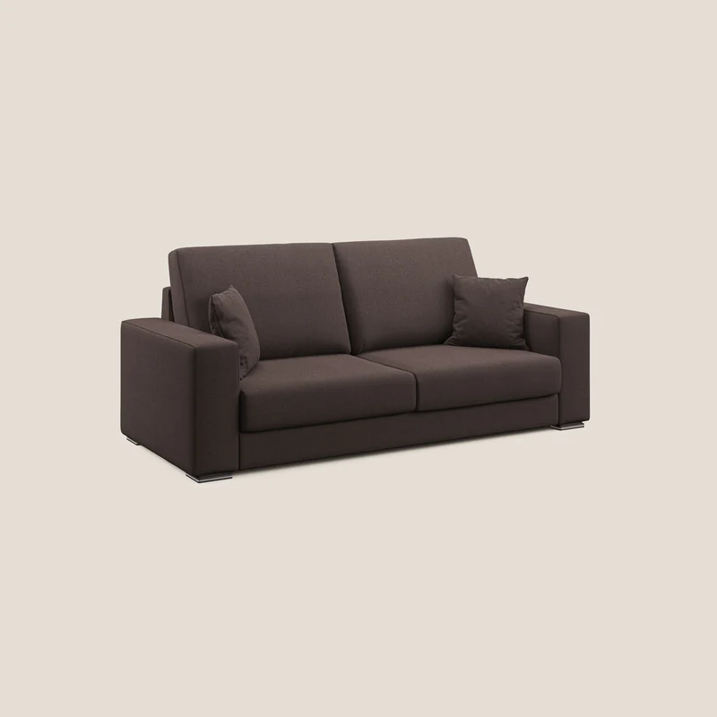 Marte canapé en tissu détachable et imperméable T08 marron