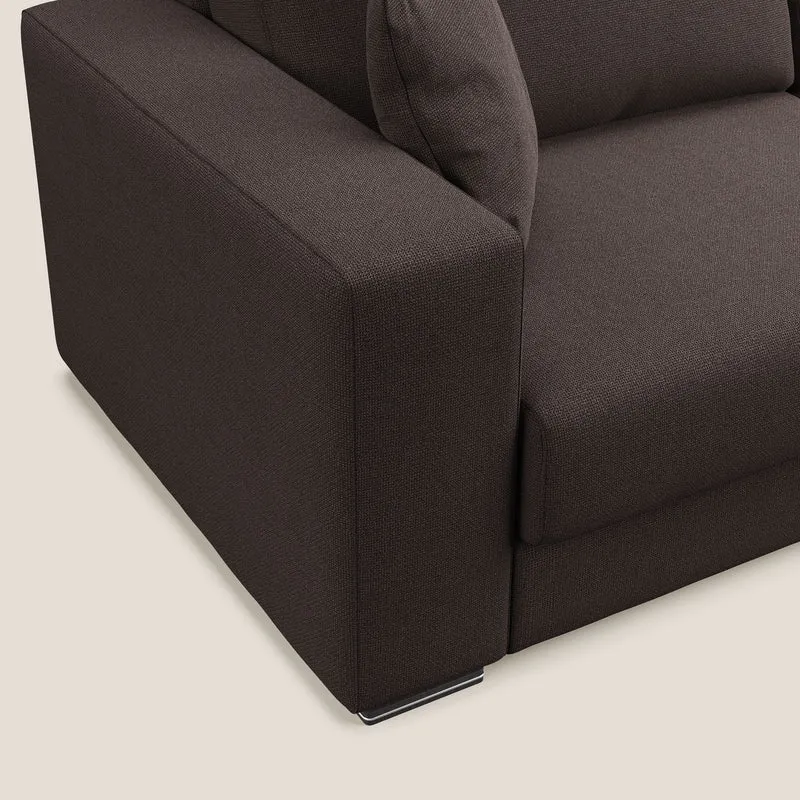 Marte canapé en tissu détachable et imperméable T08 marron