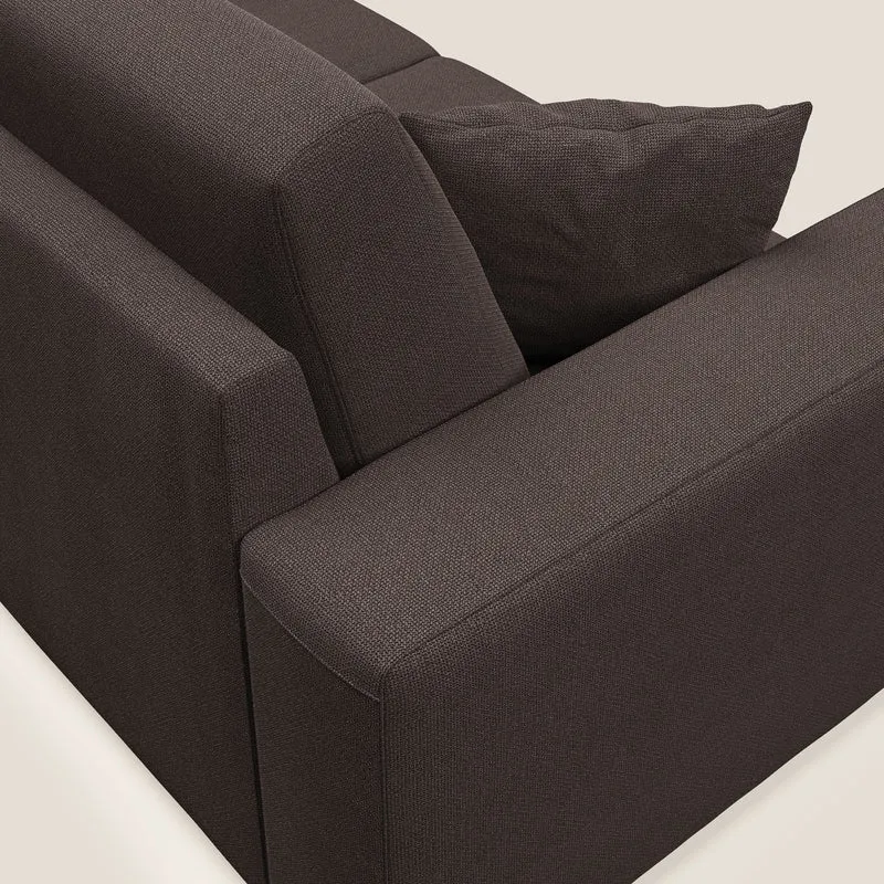 Marte canapé en tissu détachable et imperméable T08 marron