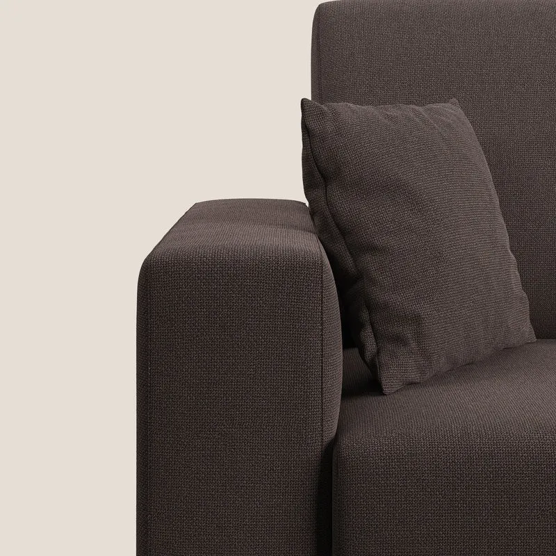 Marte canapé en tissu détachable et imperméable T08 marron