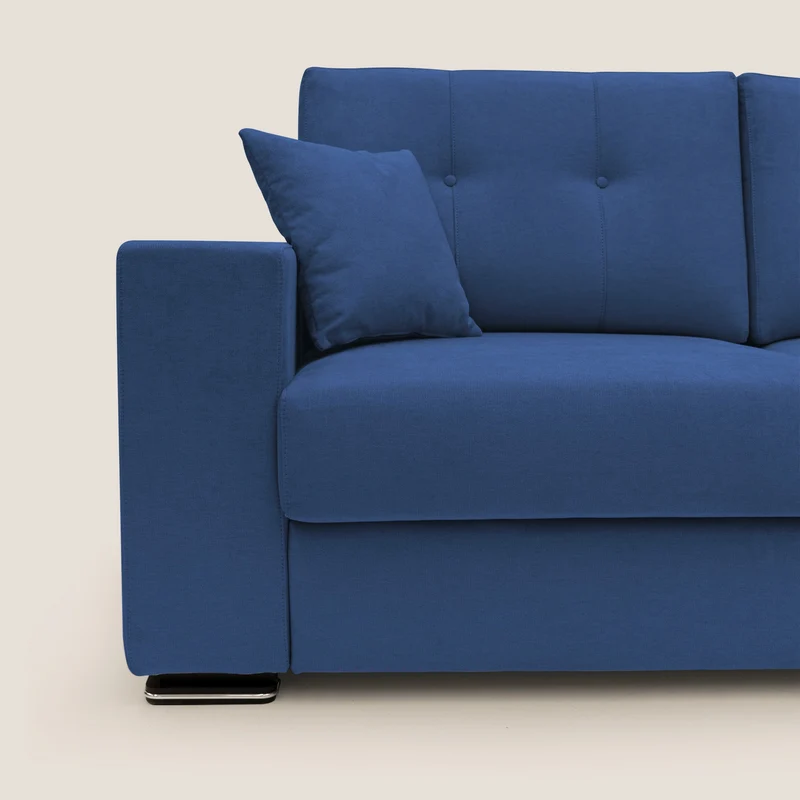 Giove canapé en tissu doux imperméable T02 bleu