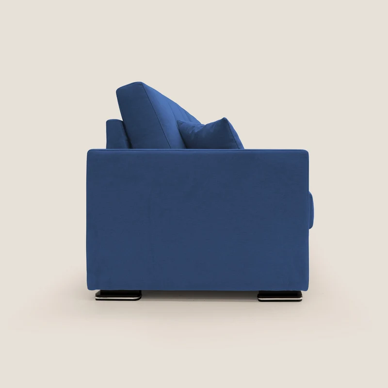Giove canapé en tissu doux imperméable T02 bleu
